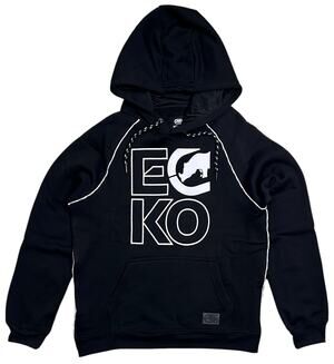 Ecko Unltd Men's Black Pullover Fleece Hoodie